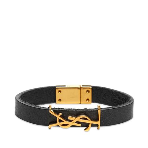 bracelet yves saint laurent femme or|ysl leather bracelet.